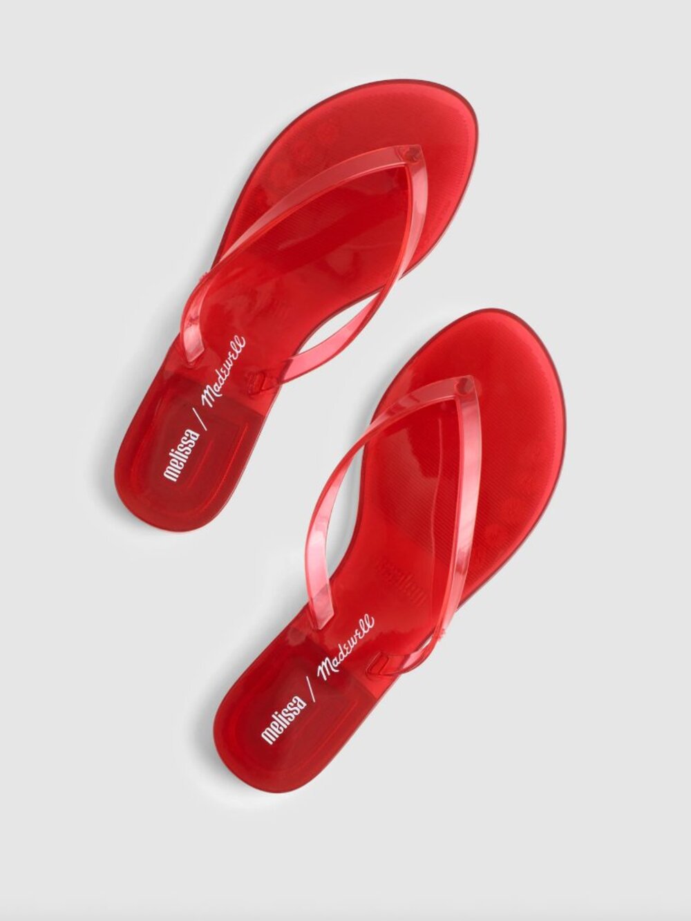 Madewell Red Jelly Flip Flop Sandals